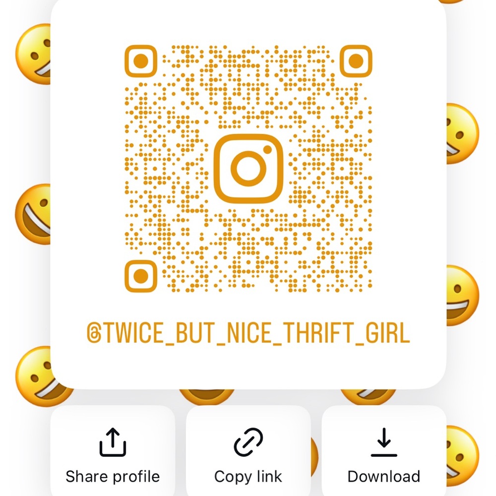 Gold Instagram QR Code